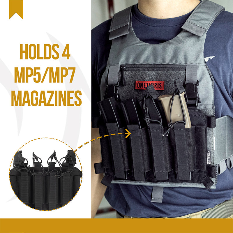 Tactical Placard 04 | Hook-and-Loop Backing & Elastic Retention Strap